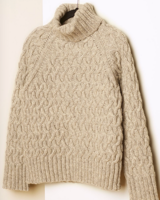 425-1 Florens Zopfpullover von Rauma- Papieranleitung