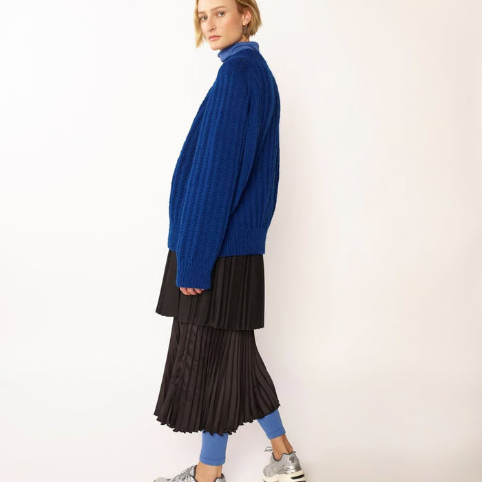 Lone Pullover mit Strukturmuster - Strickpaket