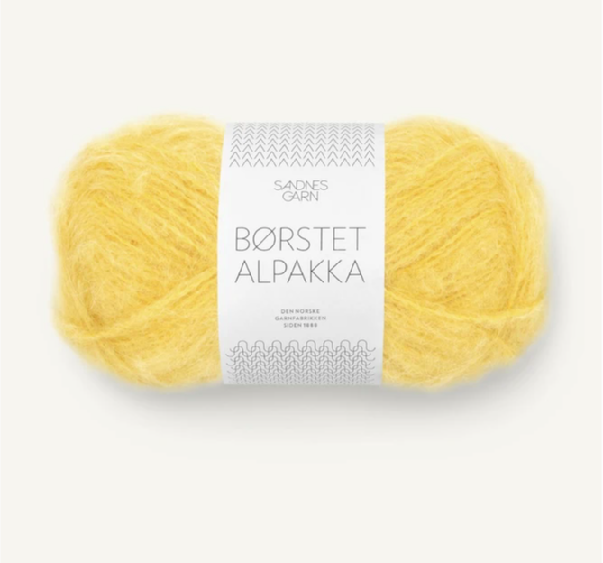 Børstet Alpakka - Alpaka Wolle